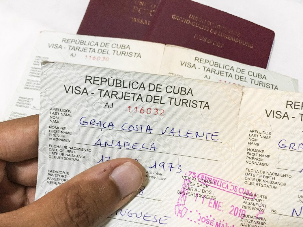 cuba travel visa